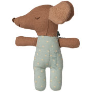 Foto de Muñeco Maileg Sleepy Wakey Baby Mouse Blue 