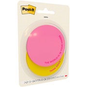Foto de Notas Adhesivas Post-it Circulares 2.9 Pulgadas con 2 Blocks de 30 Hojas 