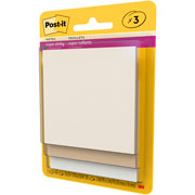 Foto de Notas Adhesivas Post-it Coleccion Neutrality 3x3 Pulgadas Paquete con 3 