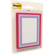 Foto de Notas Adhesivas Post-it Diseno con Margenes 2.9x3.8 Pulgadas con 75 Hojas 