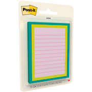 Foto de Notas Adhesivas Post-it Rayadas Rosa 2.9x3.8 Pulgadas con 75 Hojas 