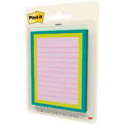 Foto de Notas Adhesivas Post-it Rayadas Rosa 2.9x3.8 Pulgadas con 75 Hojas 