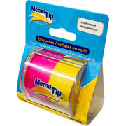 Foto de Notas Autoadheribles Memo Tipo Rollo 2.5cmx10M Varios Colores 