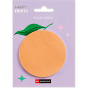 Foto de Notas Autoadheribles Mqr Happy Fruits Naranja Con 30 Piezas 