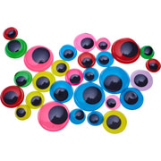 Foto de Ojos movibles de colores Bolsa con 66 piezas Barrilito 