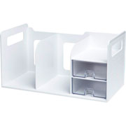 Foto de Organizador Escritor Ag Box Con 2 Divisiones Blanco 