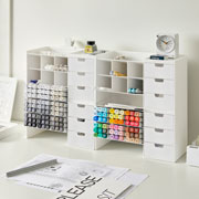 Organizador escritorio Hive Stack 43x29x35cm blanco