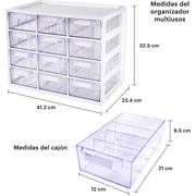 Foto de Organizador Multiusos System Multibox 41.2x23.4x32.5cm caja blanco 