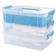 Foto de Organizador Multiusos Tng 27.5x18x19.5cm Con Charola Transparente 