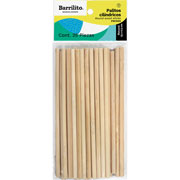Foto de Palos Cilíndricos Barrilito Color Natural 0.5X15Cm Con 25 Piezas 