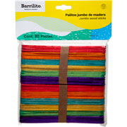 Foto de Palos Planos Barrilito Colores Surtidos 1.8X15.2Cm Con 80 Piezas 