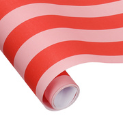Foto de Papel de Regalo OLE Stripes Red Litchi en Rollo 70 cm x 3 m 