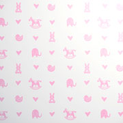 Foto de Papel Fantasía Rollo Unique Paper .70x2 m Little Ones Baby Icons Pink RW3-3347 