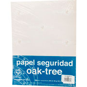 Foto de Papel de Seguridad Gris Tamaño Carta OAK Tree de 90 G