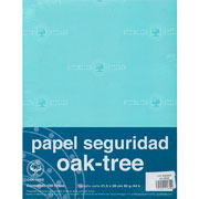 Foto de Papel de Seguridad Azul Oscuro Tamaño Carta OAK Tree de 90 G