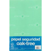 Foto de Papel de Seguridad Verde Oscuro Tamaño Oficio OAK Tree de 90 G