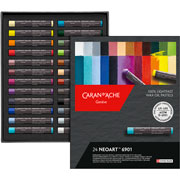 Foto de Pastel en barra graso Caran D´Ache Neoart Wax estuche con 24 colores 