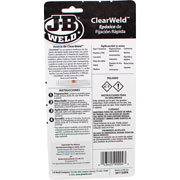 Foto de Pegamento Multiusos Jb Weld Epoxica 2 Componentes Transparente 25Ml 