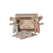 Foto de Peluche Maileg Twins, Baby Mice Checker 