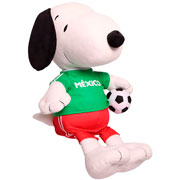 Foto de Peluche Snoopy Color Blanco Uniforme Verde De Seleccion Mexico 