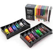 Foto de Pintura acrílica Liquitex básico 22 ml caja con 12 piezas 