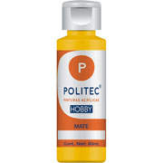 Foto de Pintura Para Manualidades Politec Hobby 318 Amarillo Medio Mate 60 ML 