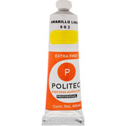 Foto de Pintura Acrílica Politec Amarillo Limón L/900 S-B 60 ML  