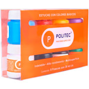 Foto de Pintura Acrílica Set con 8 Piezas de Acrilico Politec 30 ml Basico 