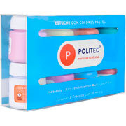 Foto de Pintura Acrílica Set con 8 Piezas de Acrilico Politec 30 ml Pastel 