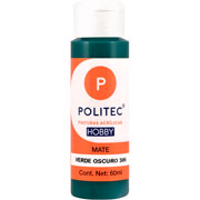 Foto de Pintura Acrilico Politec Hobby Mate Verde Obscuro #306 60 ml 