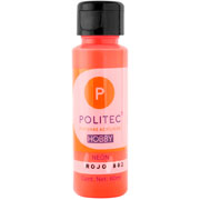 Foto de Pintura Acrilico Politec Hobby Neon Rojo #802 60 ml 