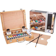 Foto de Pintura Oleo Royal Talens Van Gogh Estuche De Madera Con 15 Piezas 