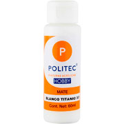 Foto de Pintura Para Manualidades Politec Hobby 301 Blanco Titanio Mate 60 ML 