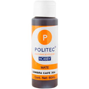 Foto de Pintura Para Manualidades Politec Hobby 304 Sombra Café Mate 60 ML 