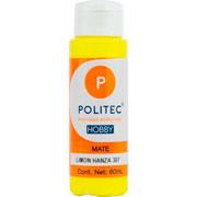 Foto de Pintura Para Manualidades Politec Hobby 307 Limón Hanza Mate 60 ML 