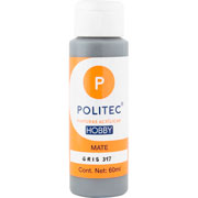 Foto de Pintura Para Manualidades Politec Hobby 317 Gris Mate 60 ML 