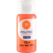 Foto de Pintura Para Tela Politec Naranja 30 ML 