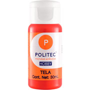 Foto de Pintura Para Tela Politec Rojo Toluidino 30 ML 