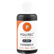 Foto de Pintura Politec Hobby Ceramica Negro 302 30 ml 