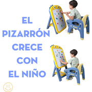 Foto de PIZARRON MAGNETICO Y SILLA AJUSTABLE INFANTIL  CON OJITOS MIMA2 