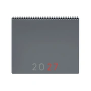 Foto de Planeador de Oficina Finocam Gris 16x24 cm Mensual con Notas 2027 