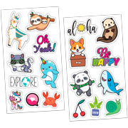 Foto de Planilla de Stickers en Vinil Adheribles Granmark con 2 Planillas Animal Lover 
