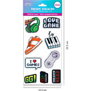 Foto de Planilla de Stickers en Vinil Adheribles Granmark con 2 Planillas Gamming Mood 