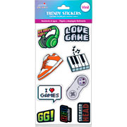 Foto de Planilla de Stickers en Vinil Adheribles Granmark con 2 Planillas Gamming Mood 