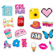 Foto de Planilla de Stickers en Vinil Adheribles Granmark con 2 Planillas Girl Power 