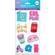 Foto de Planilla de Stickers en Vinil Adheribles Granmark con 2 Planillas Girl Power 