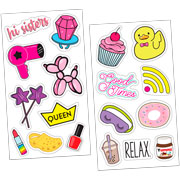 Foto de Planilla de Stickers en Vinil Adheribles Granmark con 2 Planillas Good Times 