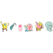 Foto de Planilla de Stickers en Vinil Adheribles Granmark con 6 Piezas Bob Esponja 