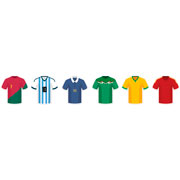 Foto de Planilla de Stickers en Vinil Adheribles Granmark con 6 Piezas Futbol 