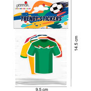 Foto de Planilla de Stickers en Vinil Adheribles Granmark con 6 Piezas Futbol 